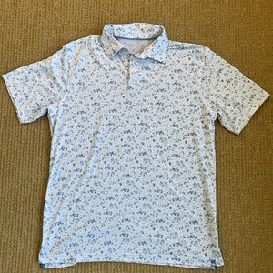 Peter Miller Drirelease Natural Touch Sea Drink Polo Shirt White Mens Large